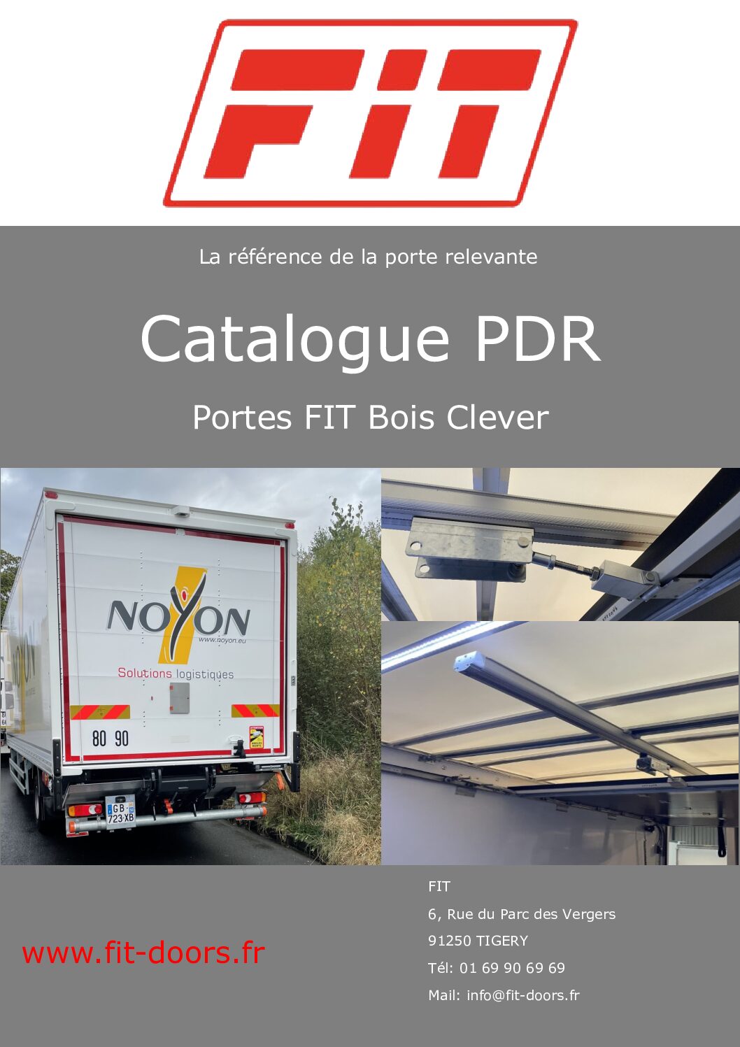 Porte métallique d'un camion de pompier fait par Fit-Doors<br />
 