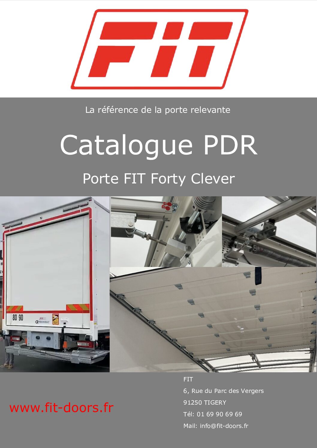 Porte métallique d'un camion de pompier fait par Fit-Doors<br />
 